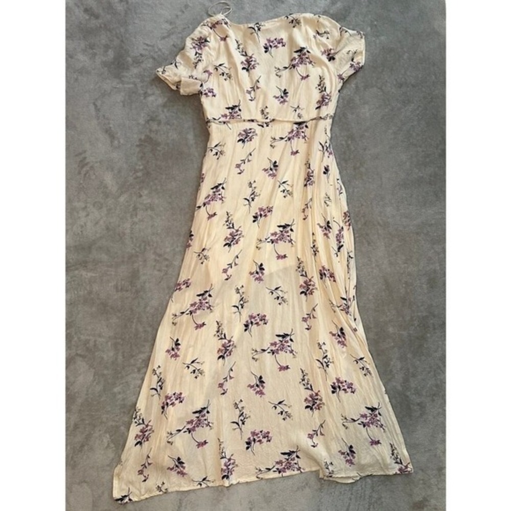 Showpo Midi Wrap Dress Women Size‎ 6 Floral V-Neck Cottagecore Boho Summer Flowy - Picture 3 of 14